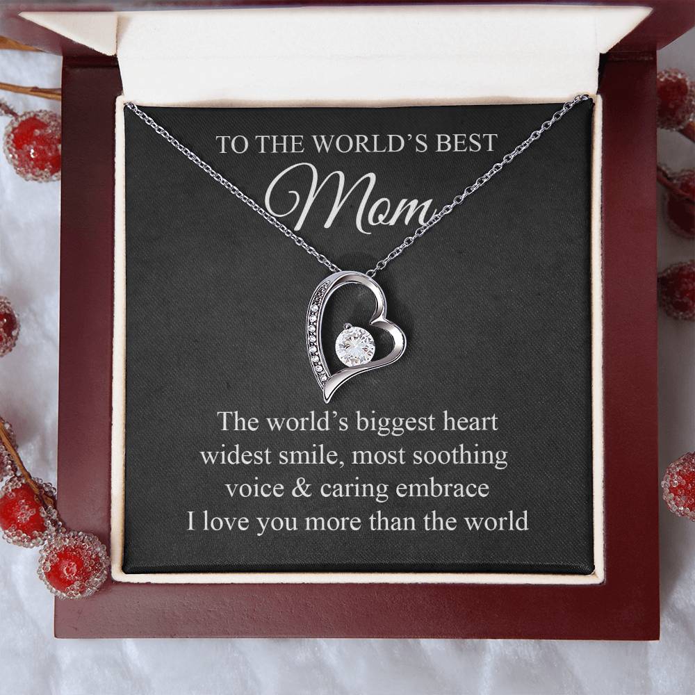 Mom's Biggest Heart Forever Love Necklace