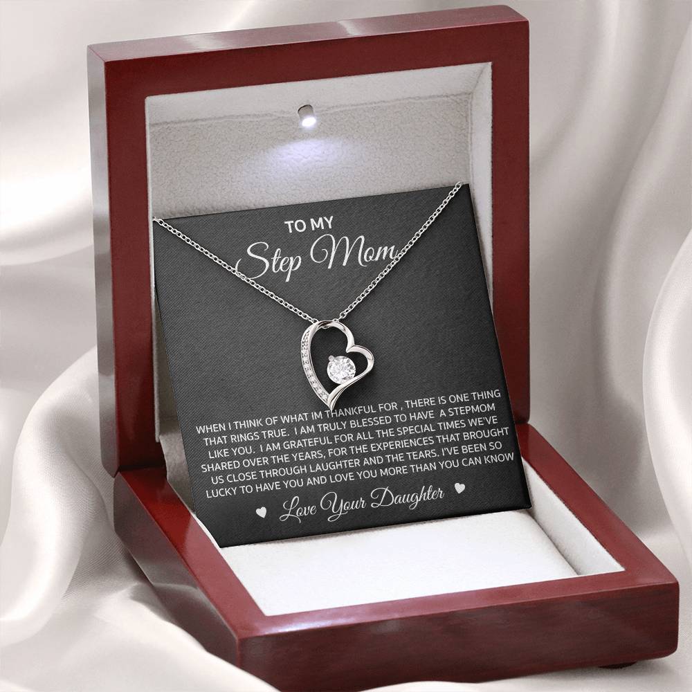 Daughter to Step-Mother Forever Love Necklace