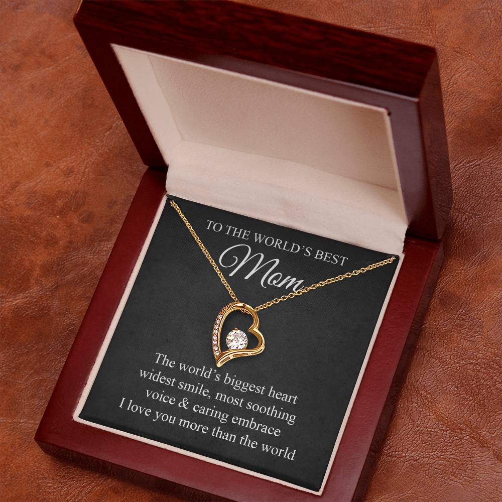 Mom's Biggest Heart Forever Love Necklace