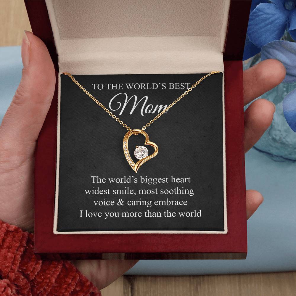 Mom's Biggest Heart Forever Love Necklace