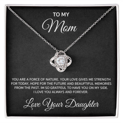 Daughter to Mother "You're a Force of Nature" Necklace