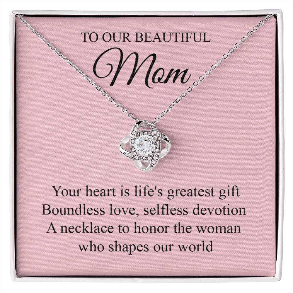 Elegant Mother's Charm Necklace Card