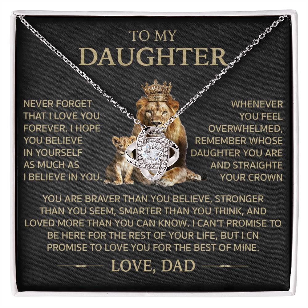 To My Daughter - I Love You Forever - Vetsa Knot Necklace | D