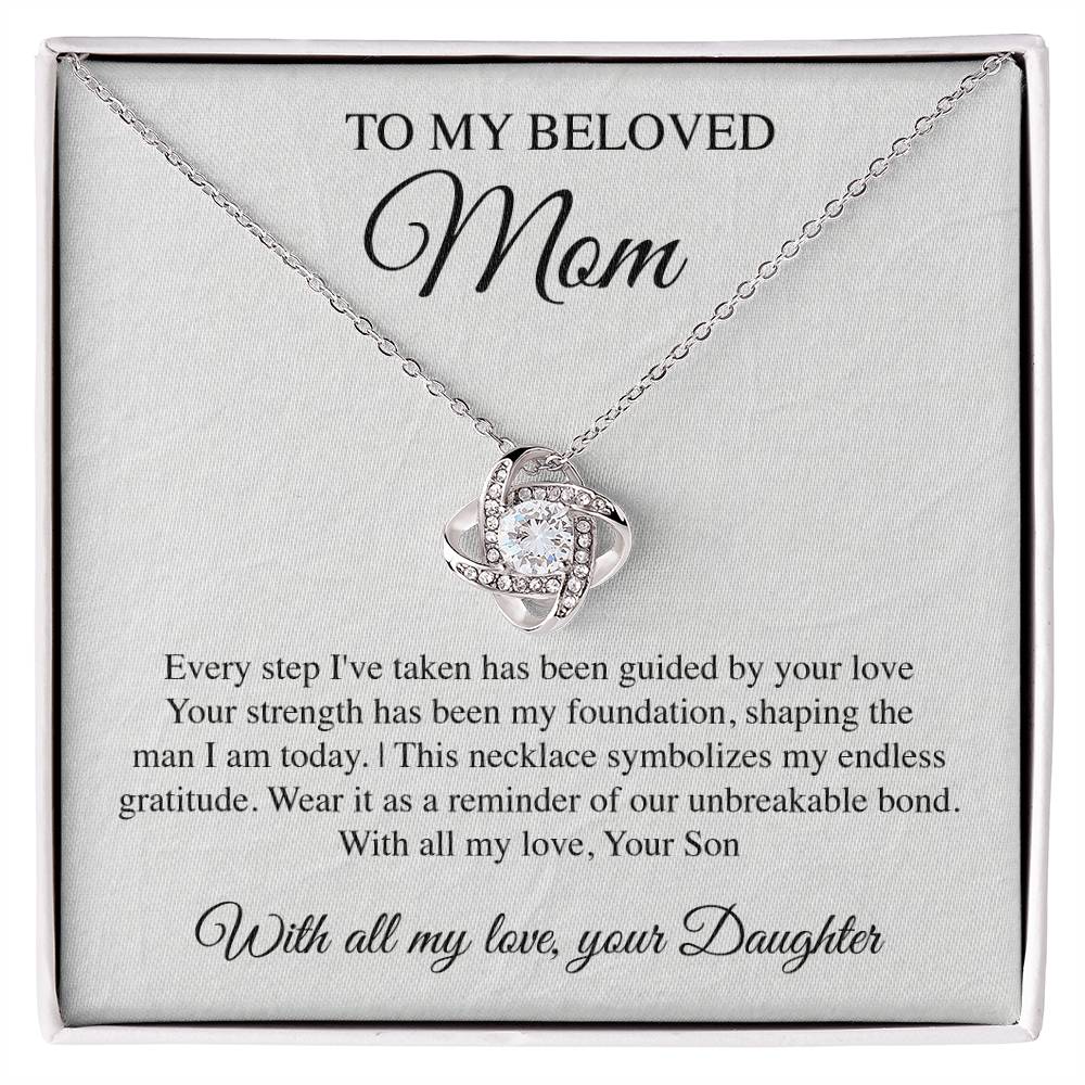 Mom's Guidance Crest Necklace Card Daughter