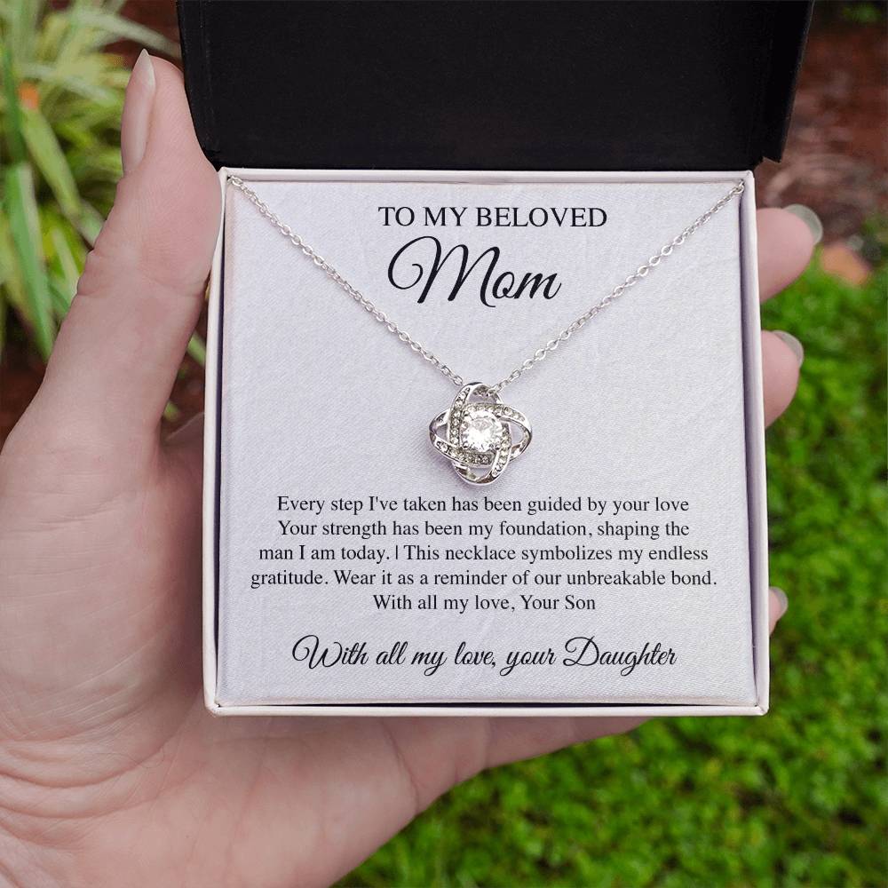 Mom's Guidance Crest Necklace Card Daughter