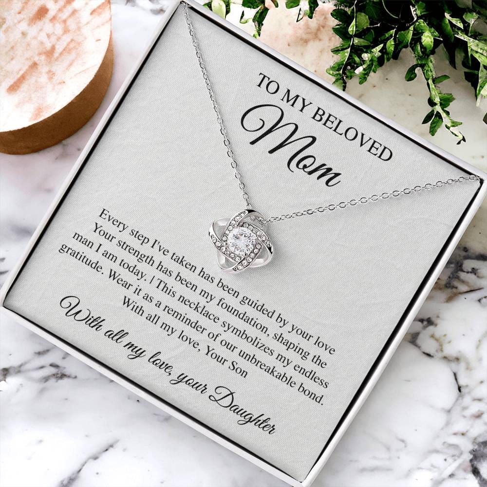 Mom's Guidance Crest Necklace Card Daughter