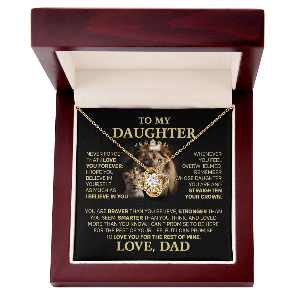 To My Daughter - I Love You Forever - Vetsa Knot Necklace | D