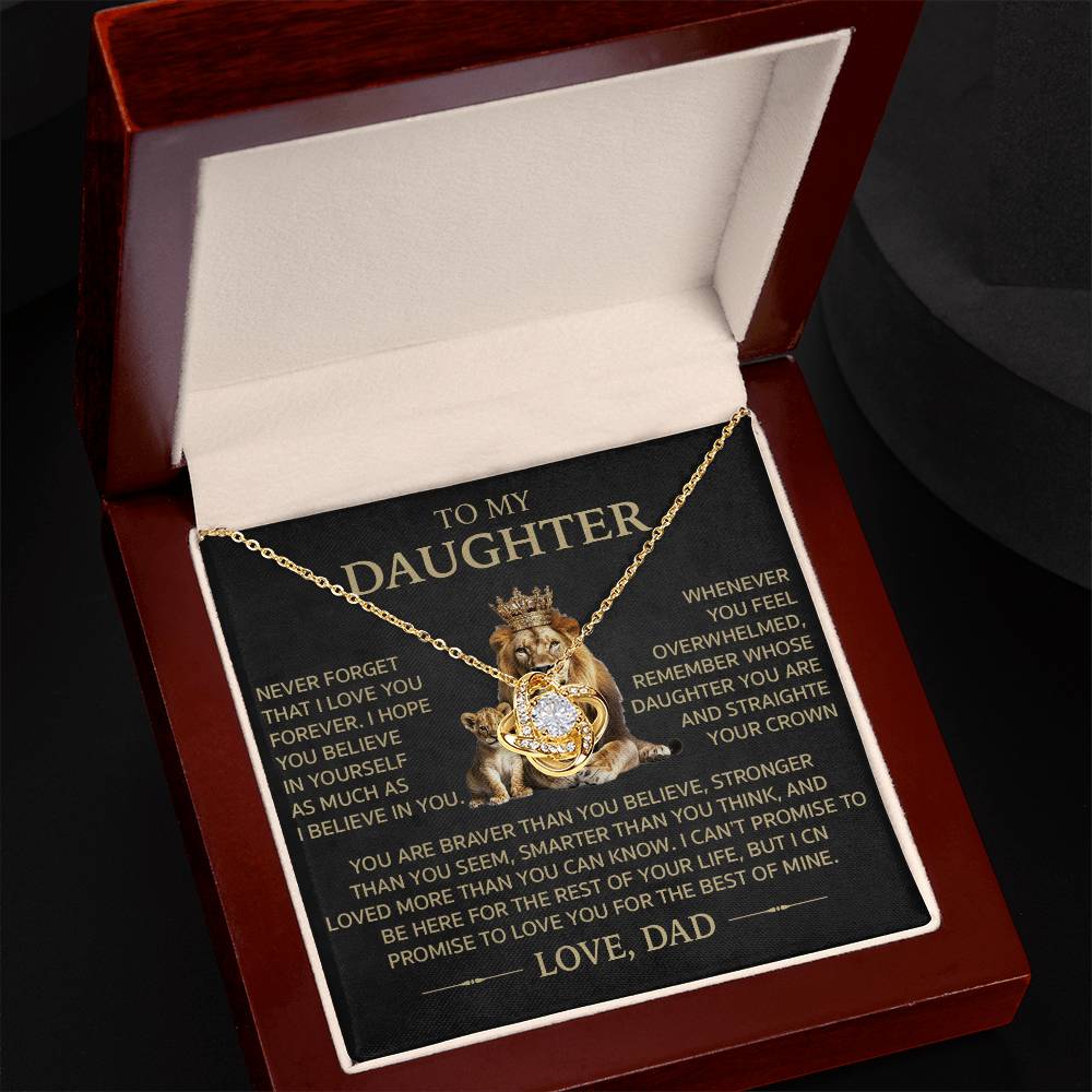 To My Daughter - I Love You Forever - Vetsa Knot Necklace | D