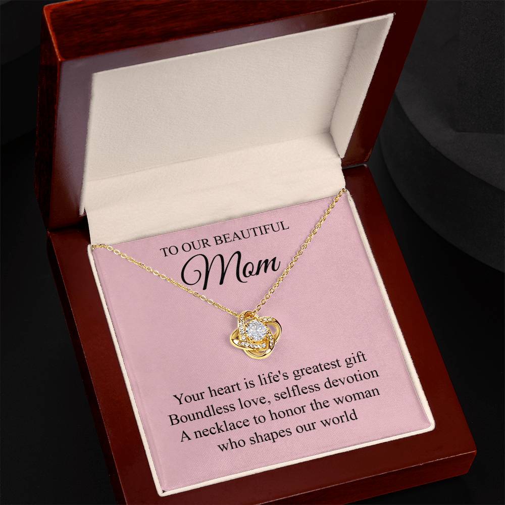 Elegant Mother's Charm Necklace Card