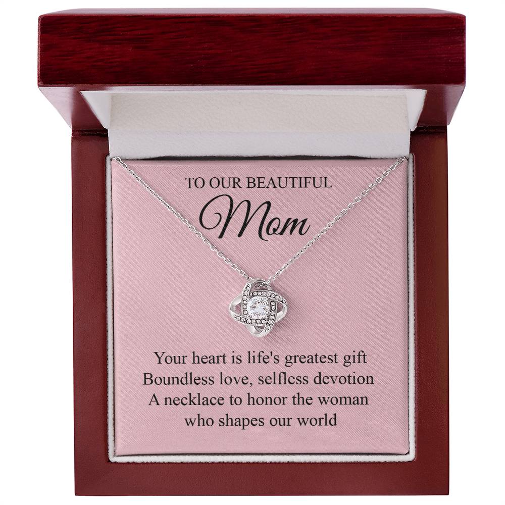 Elegant Mother's Charm Necklace Card