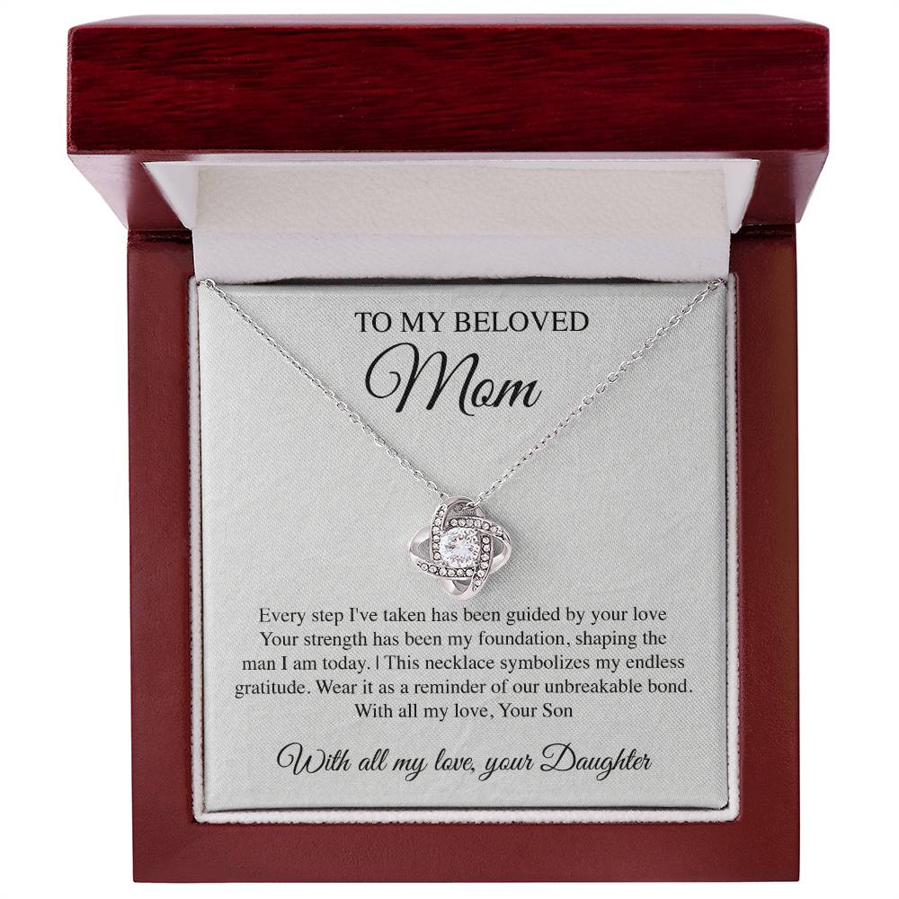 Mom's Guidance Crest Necklace Card Daughter