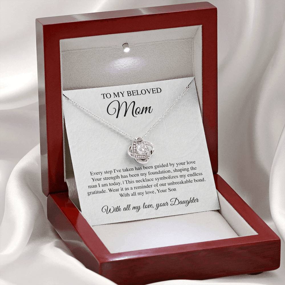 Mom's Guidance Crest Necklace Card Daughter