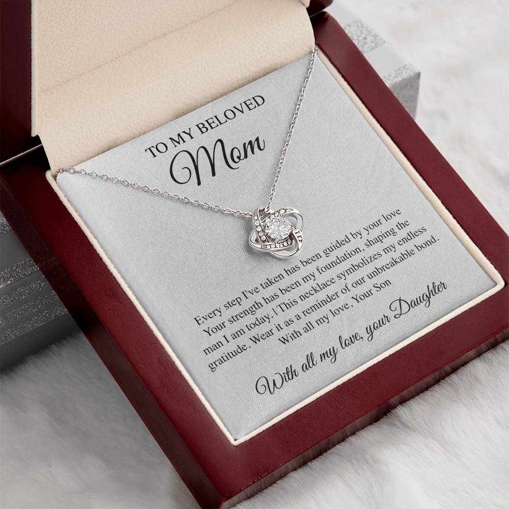 Mom's Guidance Crest Necklace Card Daughter