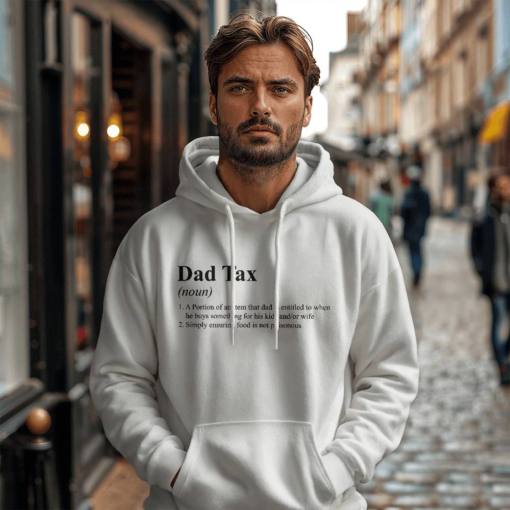 Dad Tax Hoodie (White)