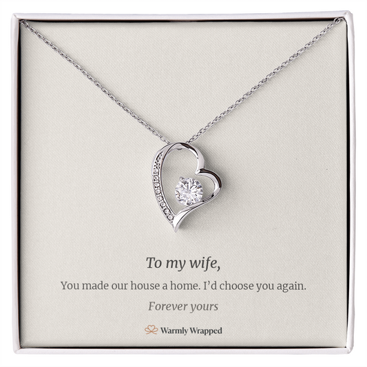 To My Wife Forever Love Necklace