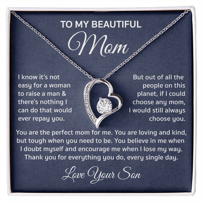 Mother Son Bond - Forever Love Necklace