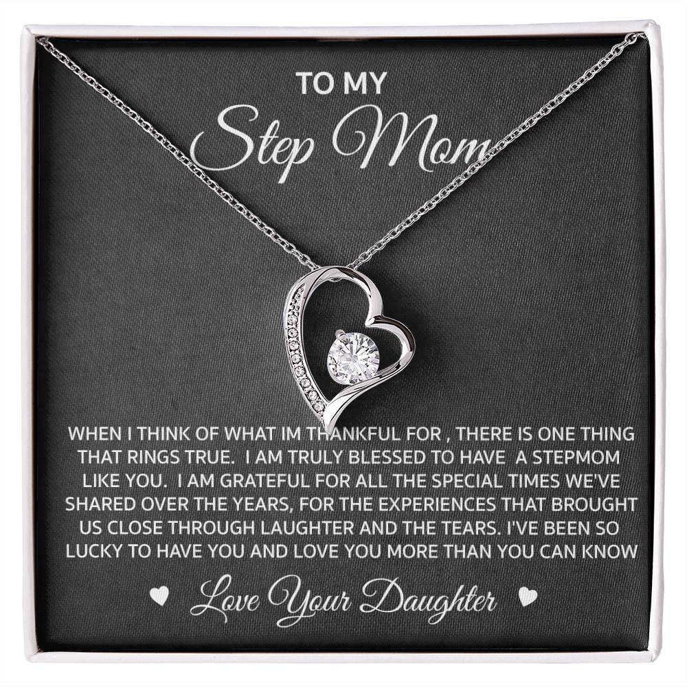 Daughter to Step-Mother Forever Love Necklace