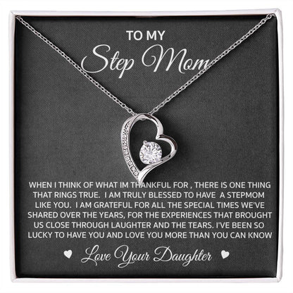 Daughter to Step-Mother Forever Love Necklace