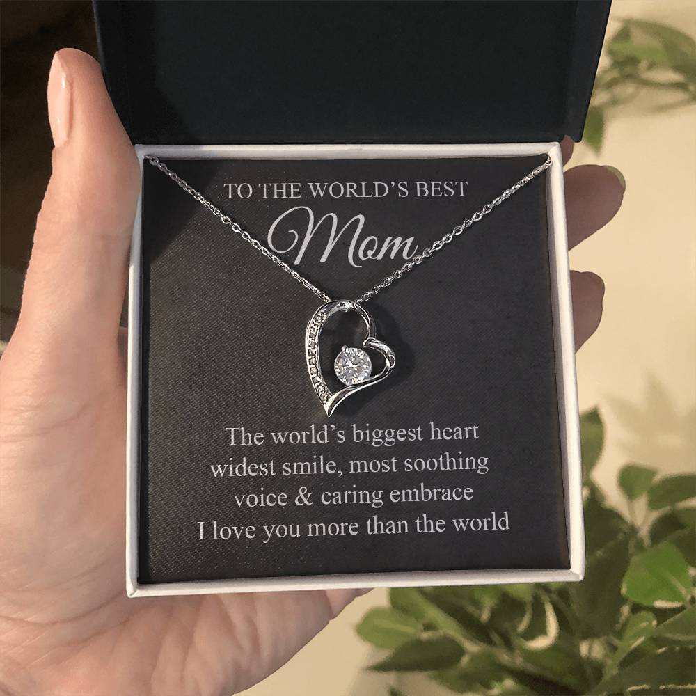 Mom's Biggest Heart Forever Love Necklace