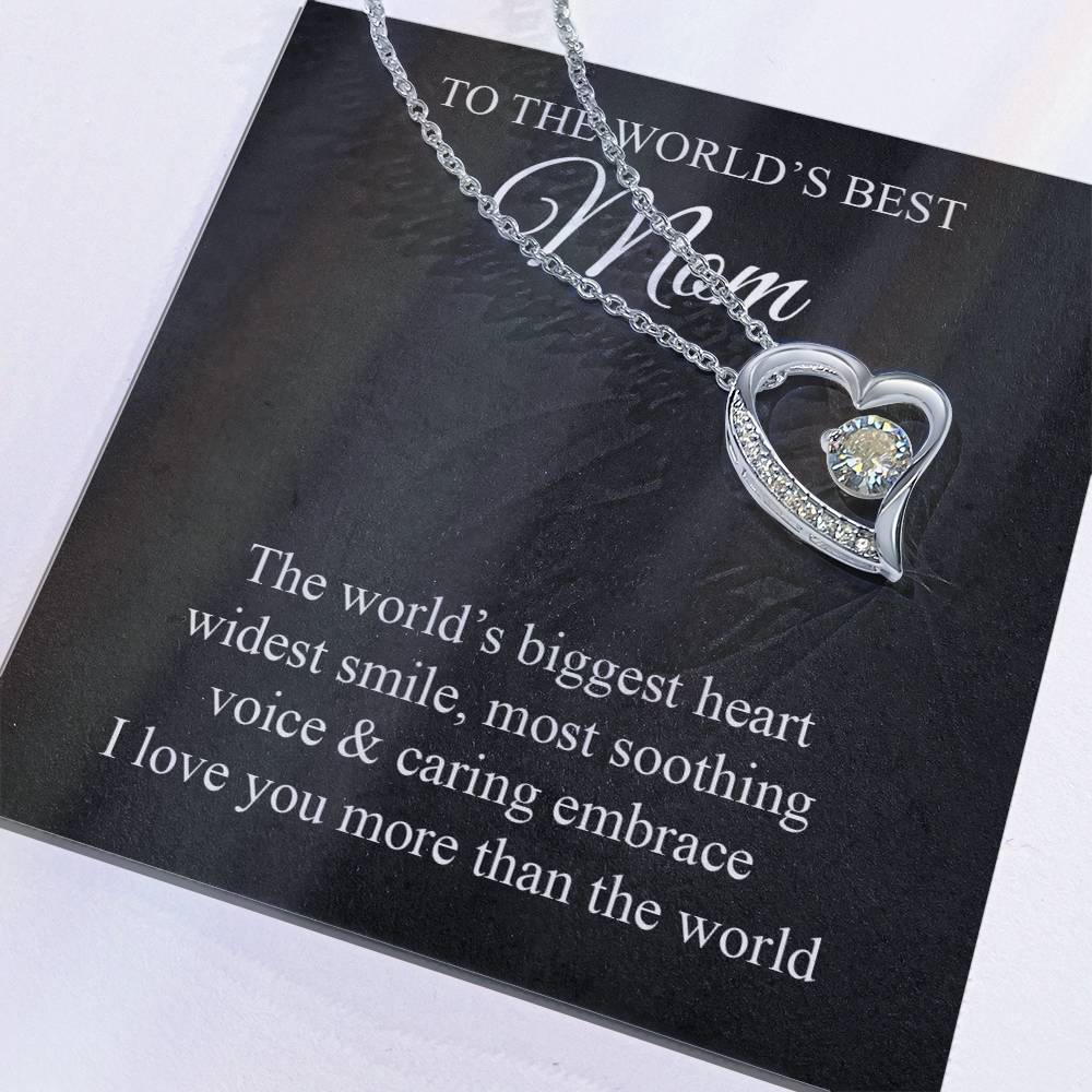 Mom's Biggest Heart Forever Love Necklace