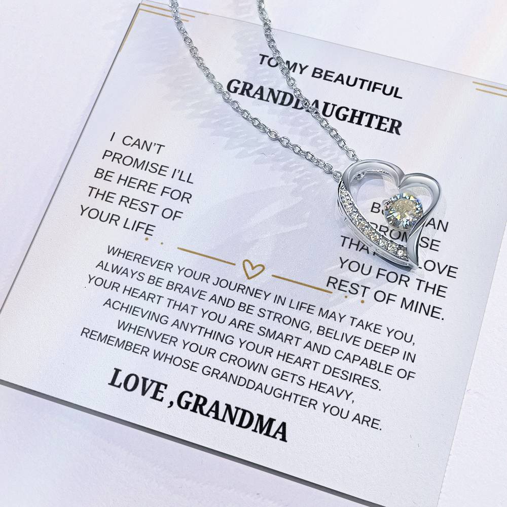 To My Beautiful Granddaughter| Forever Love Necklace