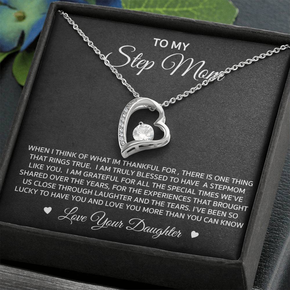 Daughter to Step-Mother Forever Love Necklace