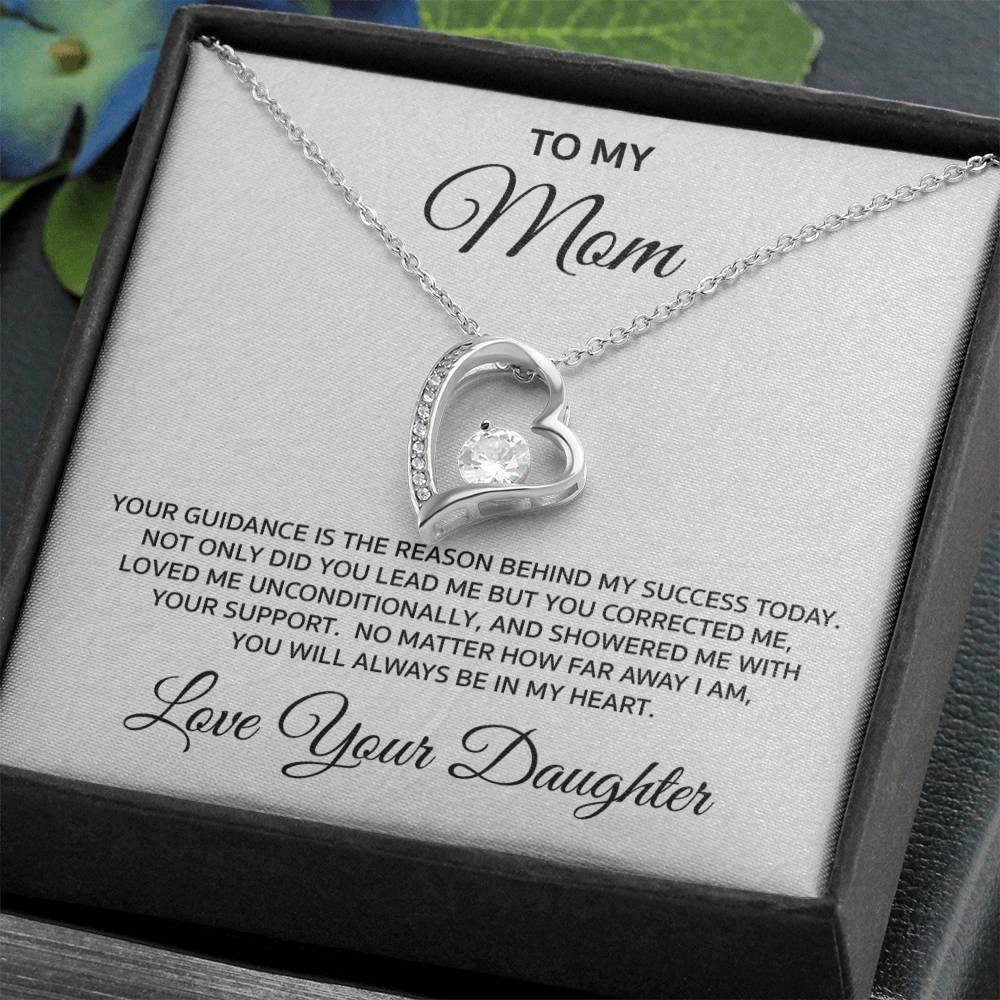 Daughter to Mother "You're the reason for my success" Love Necklace