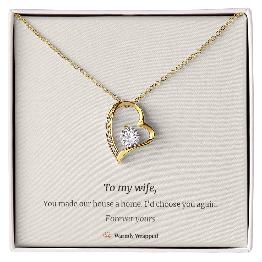 To My Wife Forever Love Necklace
