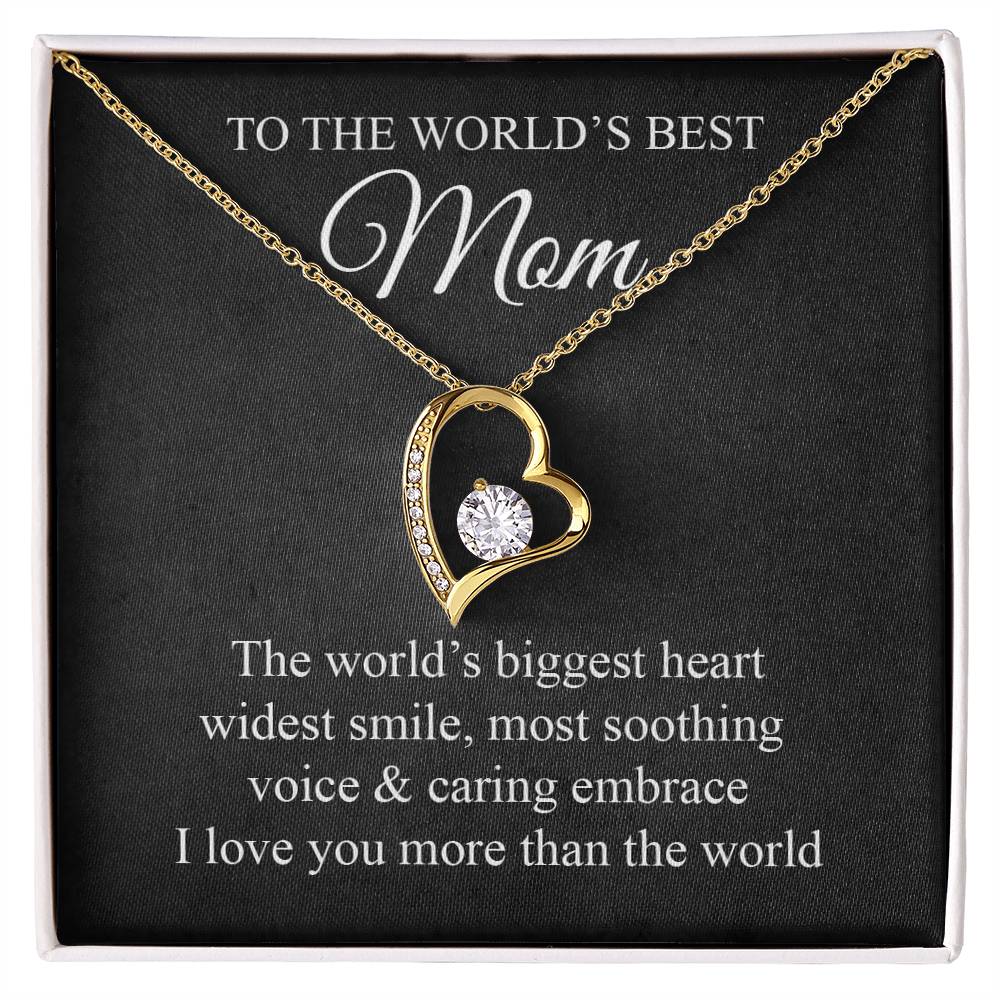 Mom's Biggest Heart Forever Love Necklace