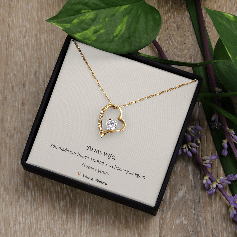 To My Wife Forever Love Necklace