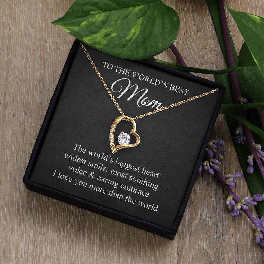 Mom's Biggest Heart Forever Love Necklace